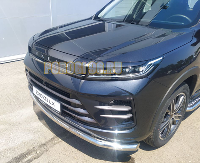 Защита переднего бампера d60 для CheryExeed LX (2022-...)