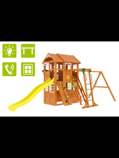 Детская площадка IgraGrad Клубный домик 2 с рукоходом Luxe