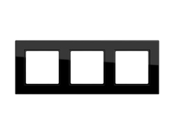 Jung A5583BFSW рамка 3 поста, цвет блестящий черный