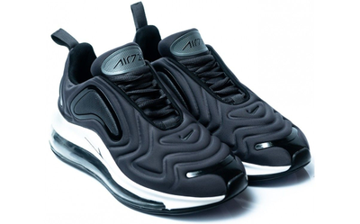 Nike Air Max 720 (черные с белым)