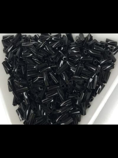 Стеклярус крученный Китай 10гр цвет № 49 черный