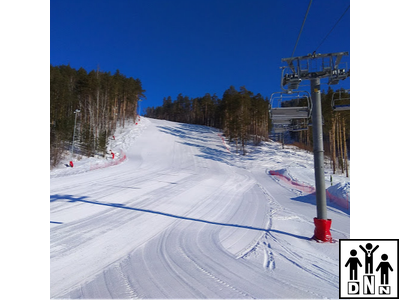 Мат защитный 2*1 м (толщина 10см) для горнолыжных трасс DNN