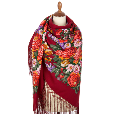 Павловопосадский платок День Победы 235-6