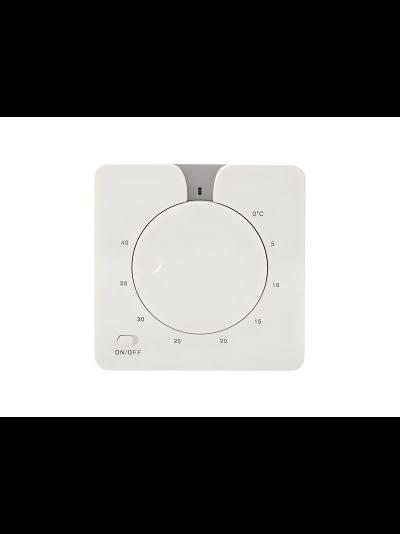 Терморегулятор механический, накладной  G 11.16 белый 2 датчика (воздух + пол)