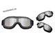 Мотоциклетные ретро очки BLF в винтажном стиле (мотоочки, маска), хром линза