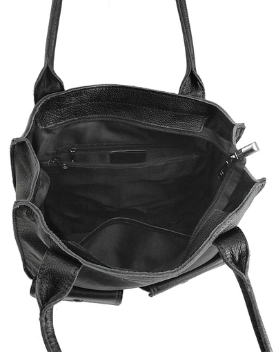 (АРТИКУЛ: 9452/03) СУМКА ЖЕНСКАЯ, БОЛЬШАЯ, НАТУРАЛЬНАЯ КОЖА, ЧЕРНАЯ, РУЧКИ ЧЕРЕЗ ПЛЕЧО