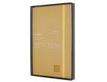 Блокнот Moleskine Leather (в линейку), Large, жёлтый