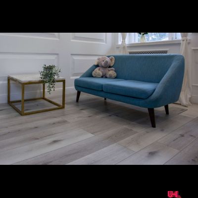 Кварцвиниловая плитка Damy Floor Family LVT Дуб Классический Серый T7020-2-LVT 43 класс толщина 2.5 мм с фаской клеевая 4.13 м2