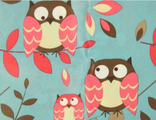 Ткань Оксфорд принт 210Д "Совы" 110г