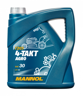 Моторное масло MANNOL 4-Takt Agro SAE 30 MN7203-4 4L (Минеральное)