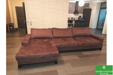 Обивка алькантара дивана Эстетика