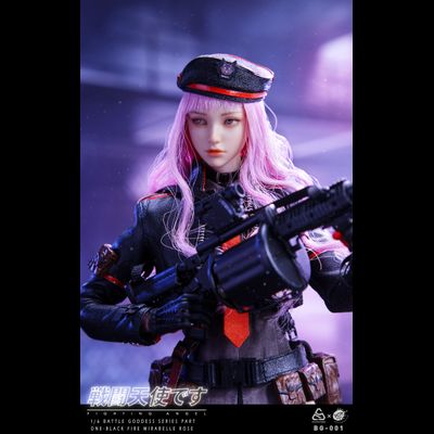 Рапи (Goddess of Victory: NIKKE) - Коллекционная фигурка 1/6 Battle Angel Series Part One Black Fire Mirabelle Rose (BG-001) - POPTOYS x COLOUR STUDIO