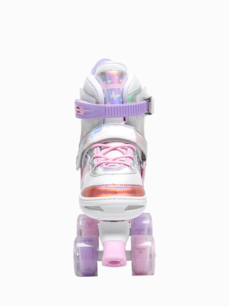 Квады детские раздвижные Banwei Butterfly Pink (светящиеся колёса)