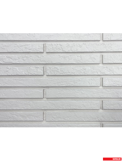 Ригельная плитка "ЛОНГБРИК", гипс, цв.Арктика, уп.1м2