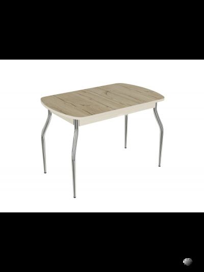 Стол кухонный "Пластиковый", подстолье Изогнутое разные цвета