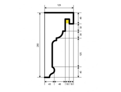 Фасадный карниз для подсветки KC308