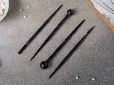 Набор инструментов стеки пластиковые для лепки 4 шт