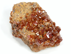 Ванадинит, кристаллы на породе, Марокко (50*35*22 мм, 56 г) №35885