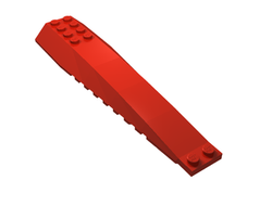 Wedge 16 x 4 Triple Curved with Reinforcements, Red (45301 / 4570511 / 6287507)