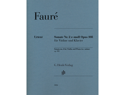Fauré. Sonate e-moll №2 op.108 für Violine und Klavier