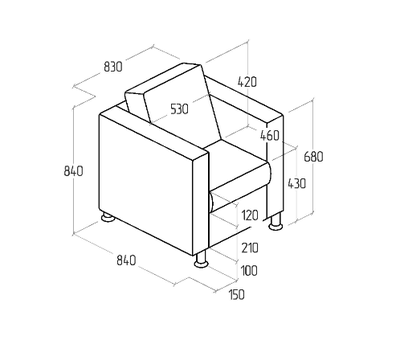 Кресло Everprof Felix Экокожа Черный
