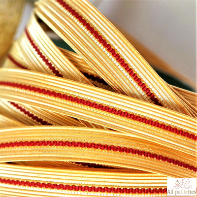 Тесьма металлизированная ТМ523