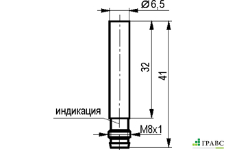 Индуктивный датчик ISB DC0B-31P-2-LS402