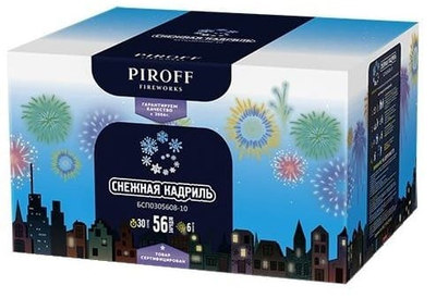 СНЕЖНАЯ КАДРИЛЬ (0,8"; 1" / 56 залпов)