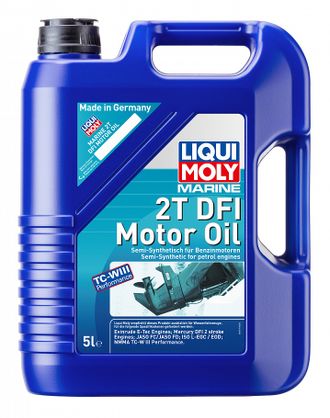 Полусинтетическое моторное масло для водной техники &quot;Marine 2T DFI Motor Oil&quot;, 5 л