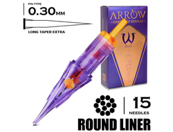 15 RLLT/0.30 - Round Liner Long Taper Extra - AVA Arrow