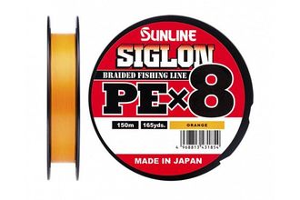 Шнур Sunline SIGLON PE×8 150M Orange 1
