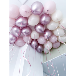 Шары под потолок нежные (30шт)