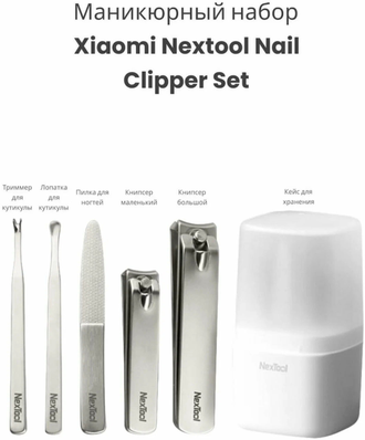 Маникюрный набор Xiaomi Nextool Nail Clipper Set MS20011 NE20015