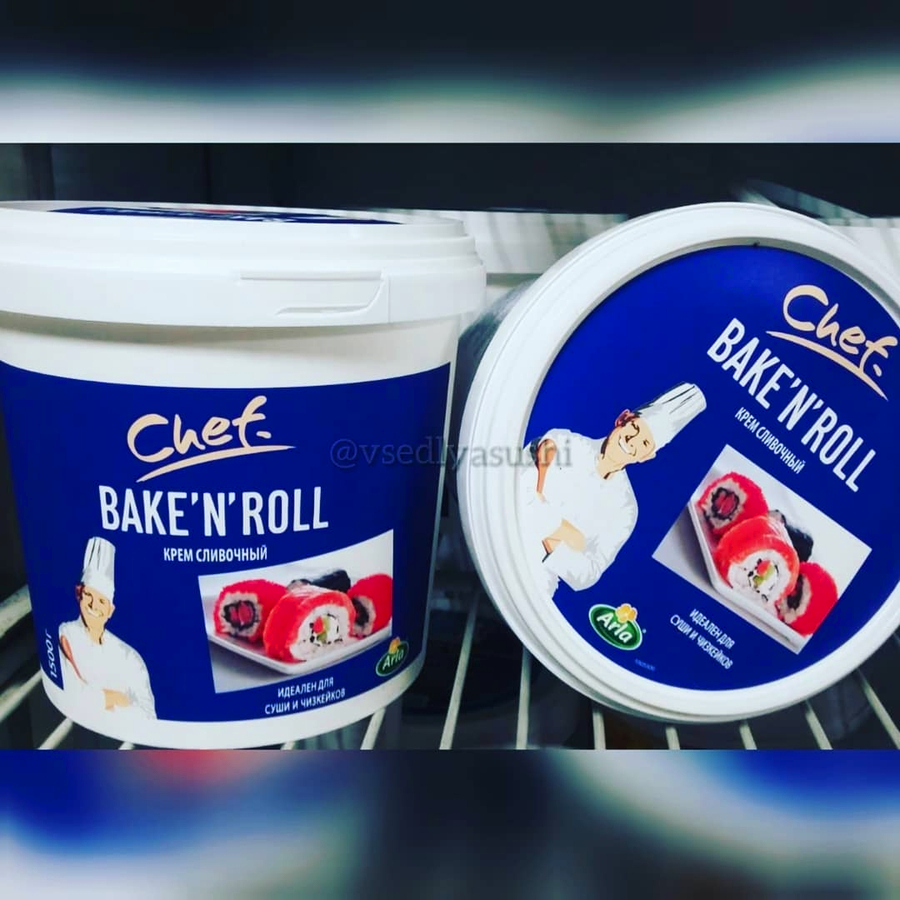 СЫР BAKE'N'ROLL CHEF Arla 1,5 кг сливочный творожный сыр для суши