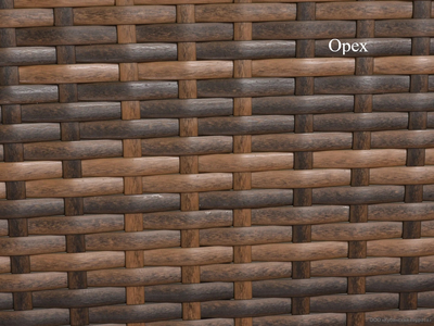 Стол Малибу журнальный со стеклом из ротанга 65 см