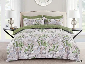 Постельное белье Cleo семейное сатин 145х215х2 220х240х1 50х70х2 70х70х2 41/756-SL