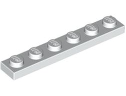 Plate 1 x 6, White (3666 / 366601)