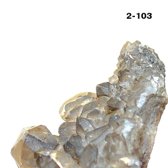Раухтопаз натуральный (микро-друза) Казахстан №2-103: 10,2г - 28*27*15мм