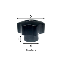 Барашек М8*38 с глухой резьбой