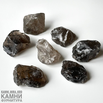 "Раухтопаз" дымчатый кварц дикие камни 20-35 мм, цена за штуку