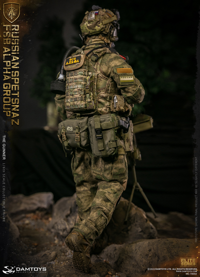 Пулеметчик спецназа "Альфа" - КОЛЛЕКЦИОННАЯ ФИГУРКА 1/6 scale RUSSIAN SPETSNAZ FSB ALPHA GROUP GUNNER (78092) - DAMTOYS