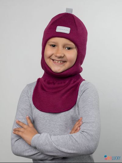 Шапка-шлем "NK"   20101-01, цвет рубиновый р. 54-56