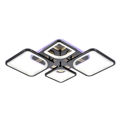 Люстра светодиодная 8057/2+2 PBK 112W+8W RGB Profit Light