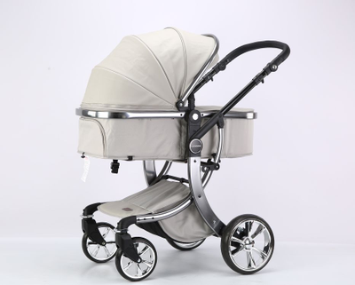 Детская коляска 3 в 1 Luxmom 608 Серый Экокожа