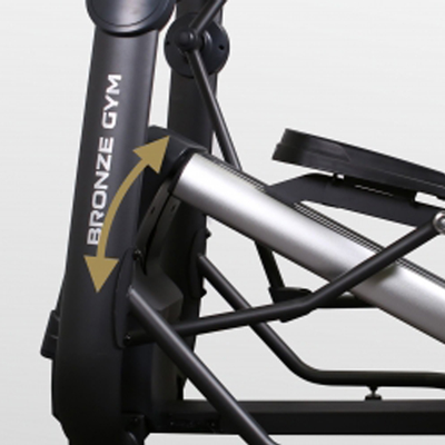 Эллиптический эргометр с автонаклоном коммерческий Bronze Gym E1000M PRO TFT TURBO