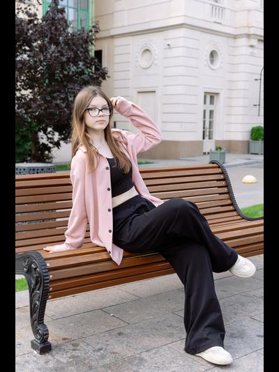 Теплая рубашка пудра