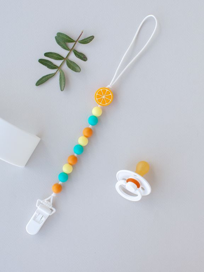 Мини-держатель для пустышки Апельсин