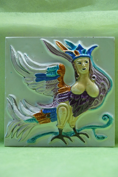 Гамаюн (изразцовая плитка)