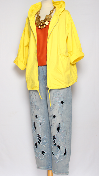 Ветровка  "ОДНОТОННАЯ" жёлтая