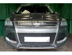 Защита радиатора Ford Kuga II 2013-2016 black PREMIUM